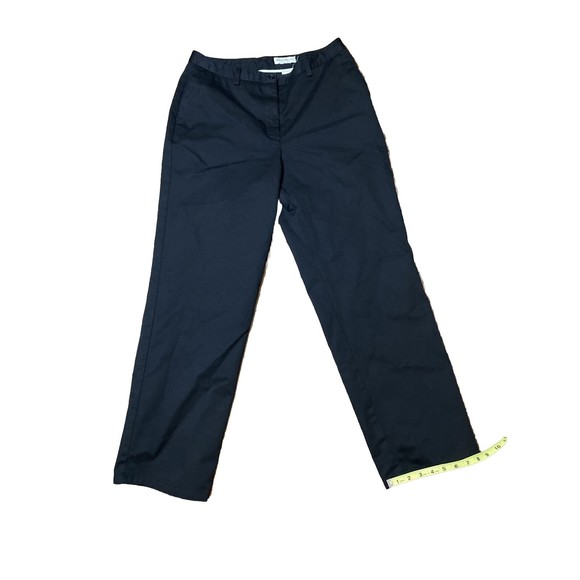Eddie Bauer Women’s Chino Pants Size 12 Black Vintage - Picture 3 of 7